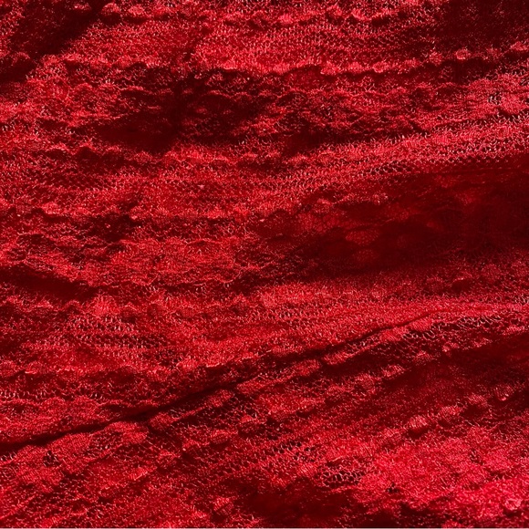 URBAN OUTFITTERS - Sheer Red Lace Romper - Picture 5 of 5